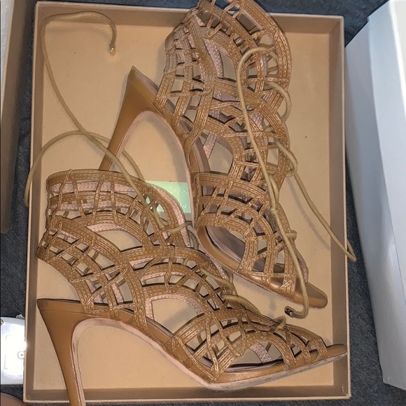 Joie laced up open toe heel LEAH CUOIO - Picture 5 of 6